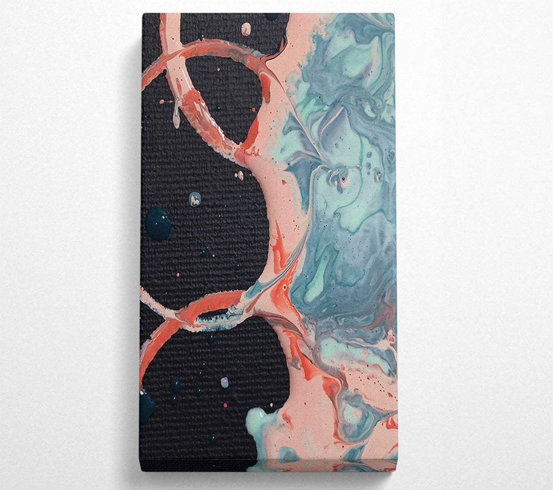  A Canvas Print of Coral Swirl Symphony Canvas Print