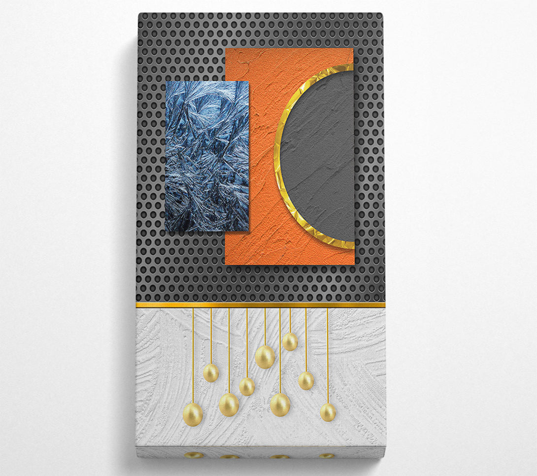  A Canvas Print of Abstract Shapes With Gold Canvas Art