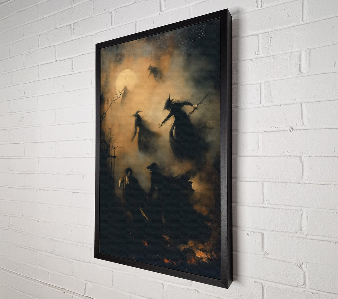  A Canvas Print of Golden Witch Flight Canvas Art