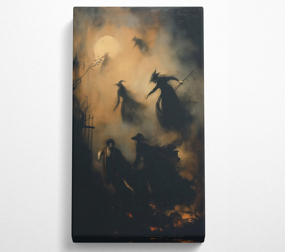  A Canvas Print of Golden Witch Flight Canvas Art