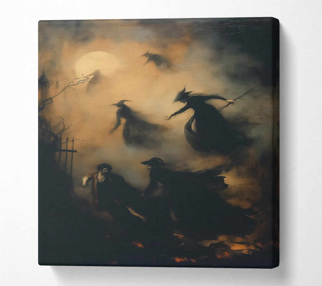  A Canvas Print of Golden Witch Flight Canvas Art