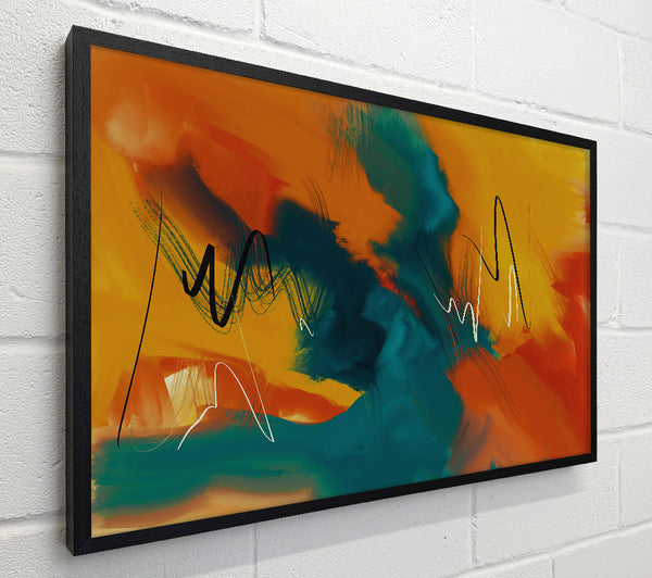 Orange And Teal Flow