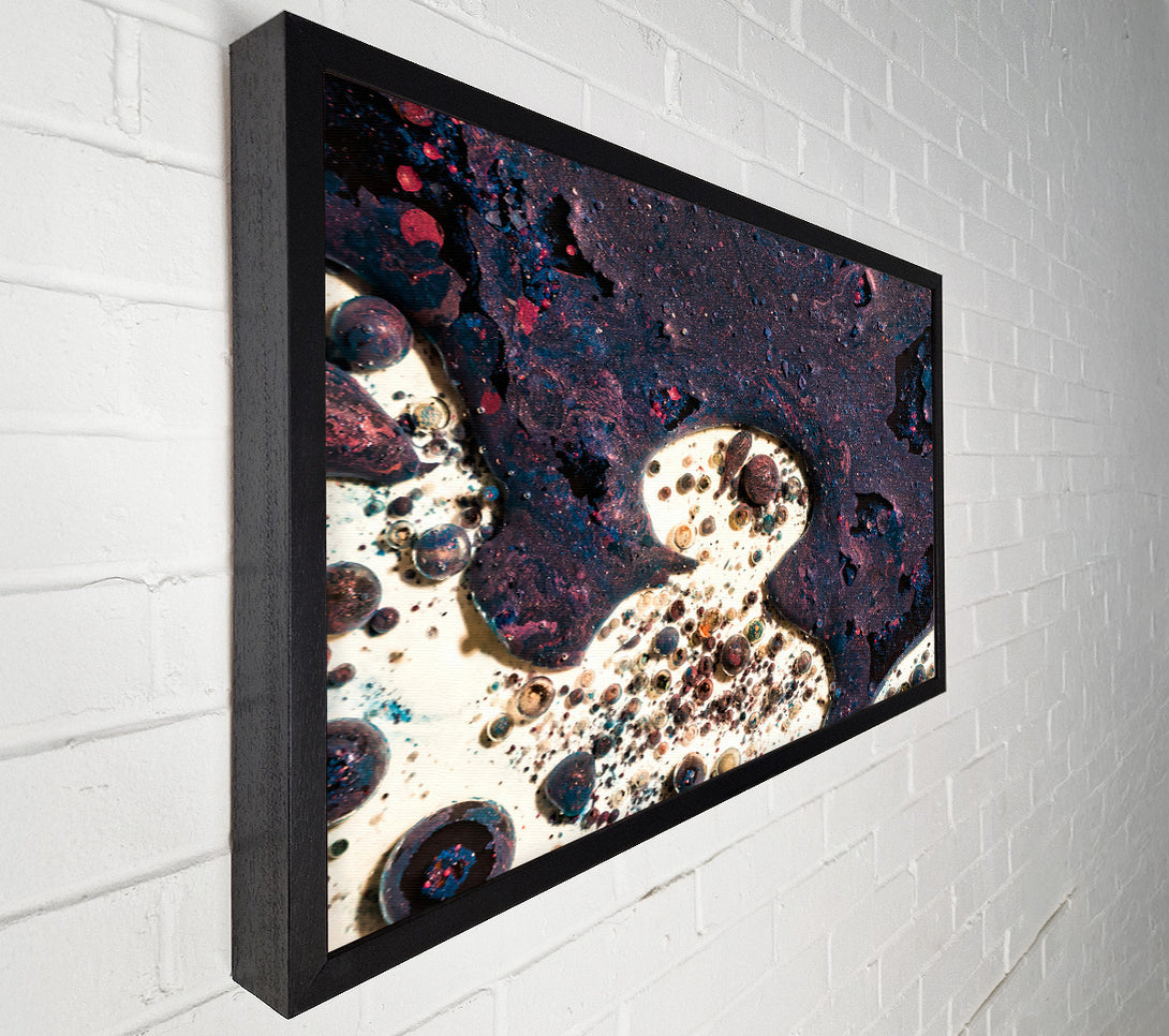  A Canvas Print of Indigo Cosmic Drips Canvas Print