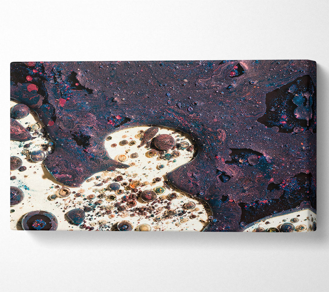  A Canvas Print of Indigo Cosmic Drips Canvas Print