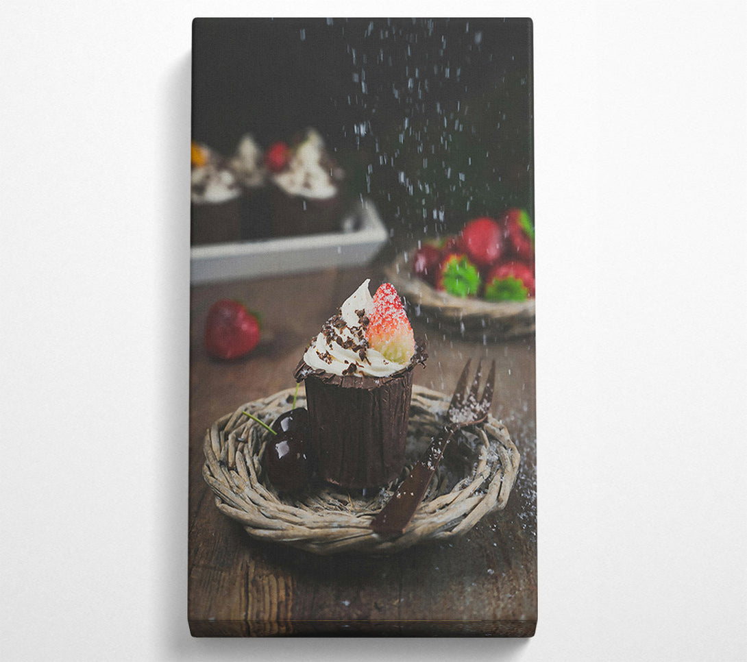  A Canvas Print of Chocolate Cherry Sprinkles Canvas Print