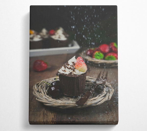  A Canvas Print of Chocolate Cherry Sprinkles Canvas Print