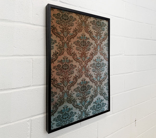 Teal Floral Tapestry