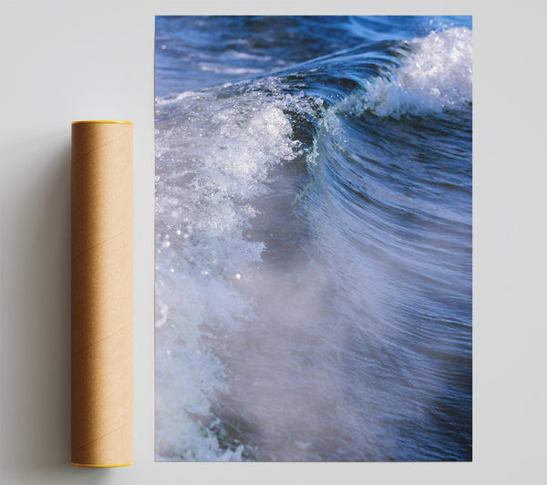 Blue Ocean Foam Giclee Print