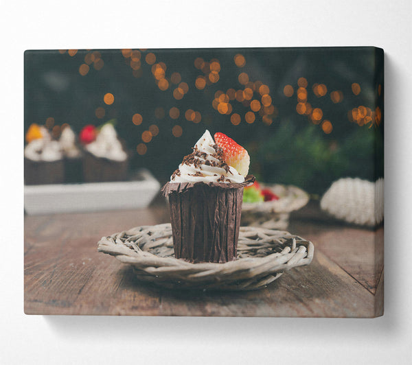  A Canvas Print of Chocolate Swirl Delight Canvas Print
