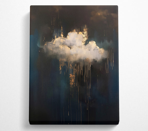  A Canvas Print of Golden Cloud Drizzle Canvas Wall Art