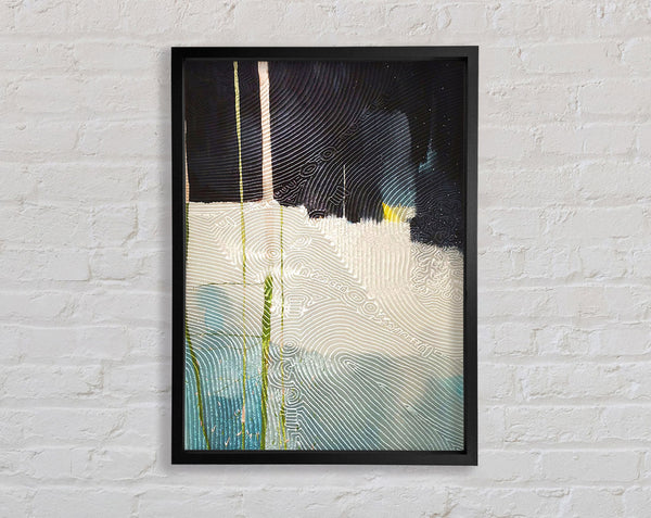 Abstract Swirls Paint Framed Print