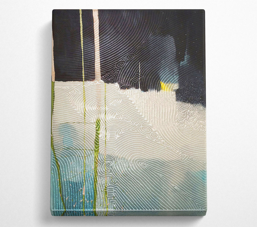  A Canvas Print of Abstract Swirls Paint Canvas Art