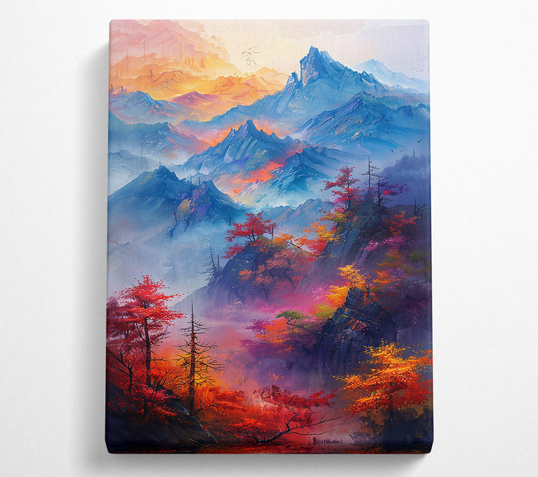  A Canvas Print of Blue Mountain Mist Canvas Art
