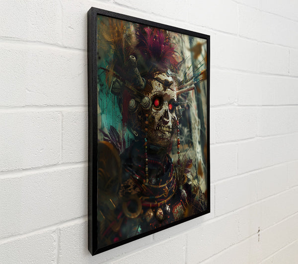 Crimson Cyber Skull