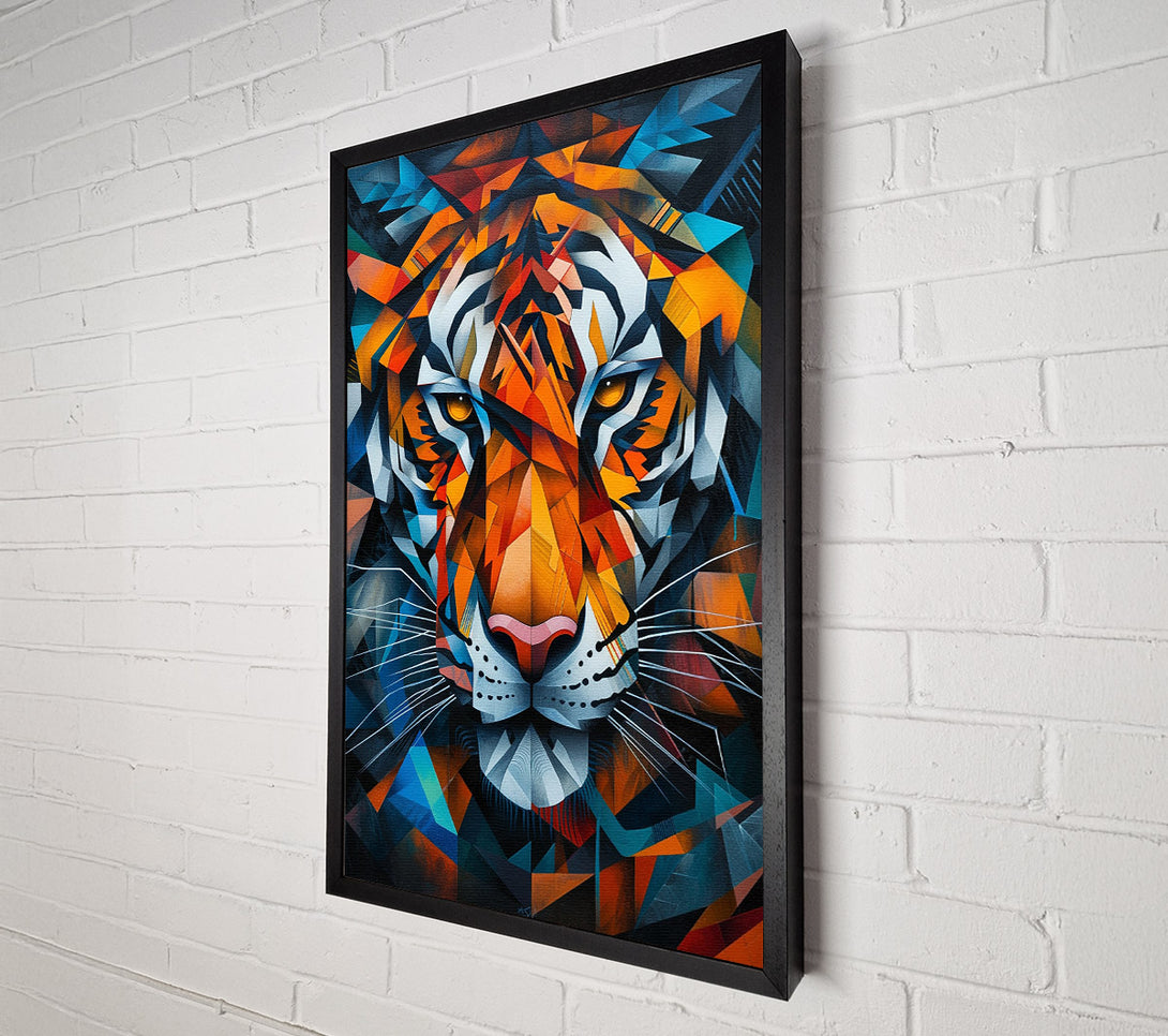  A Canvas Print of Abstract Tiger Stare Canvas Print