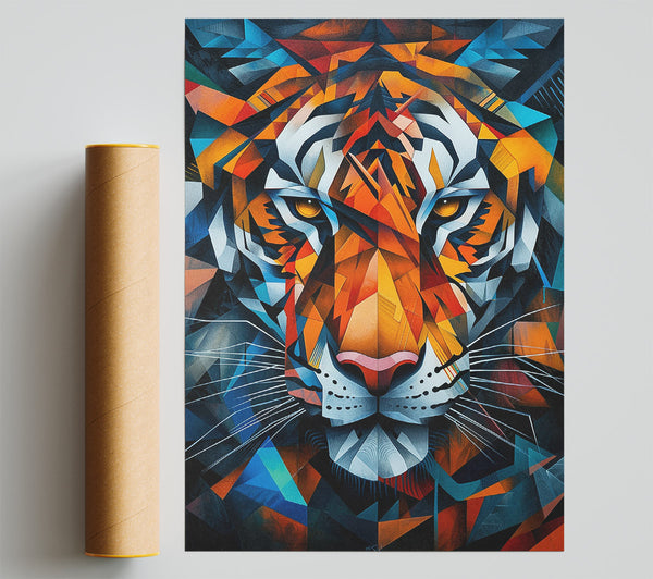 Abstract Tiger Stare Print