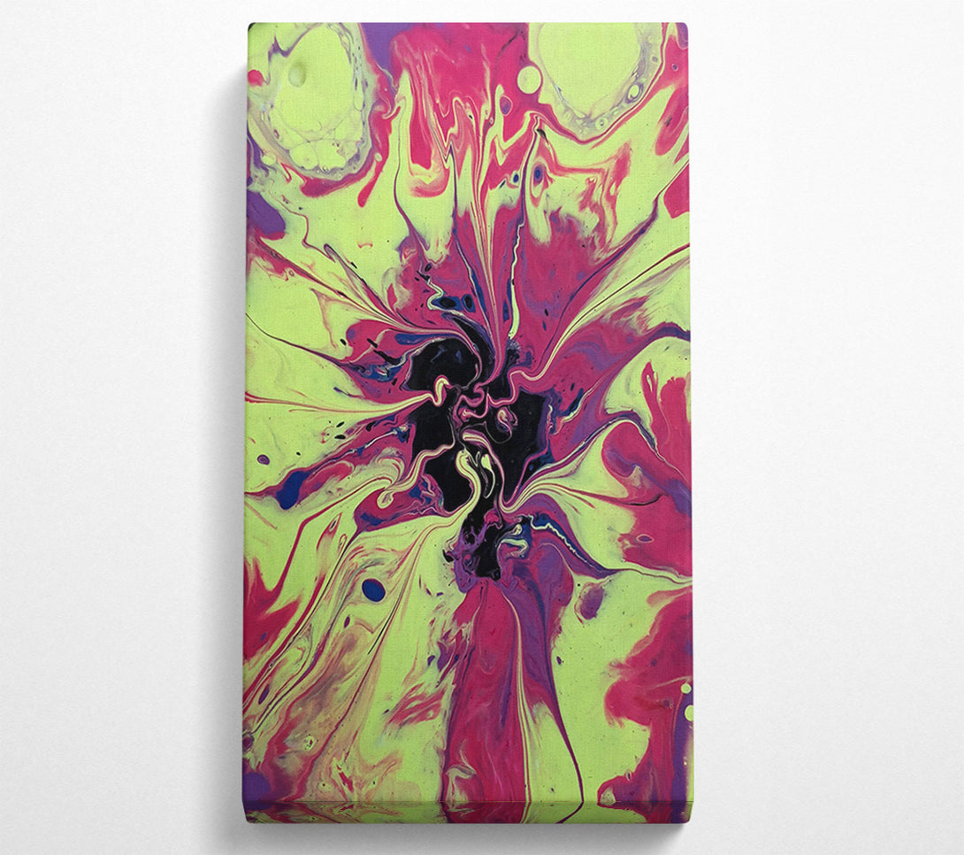  A Canvas Print of Lime Green Swirl Canvas Wall Art