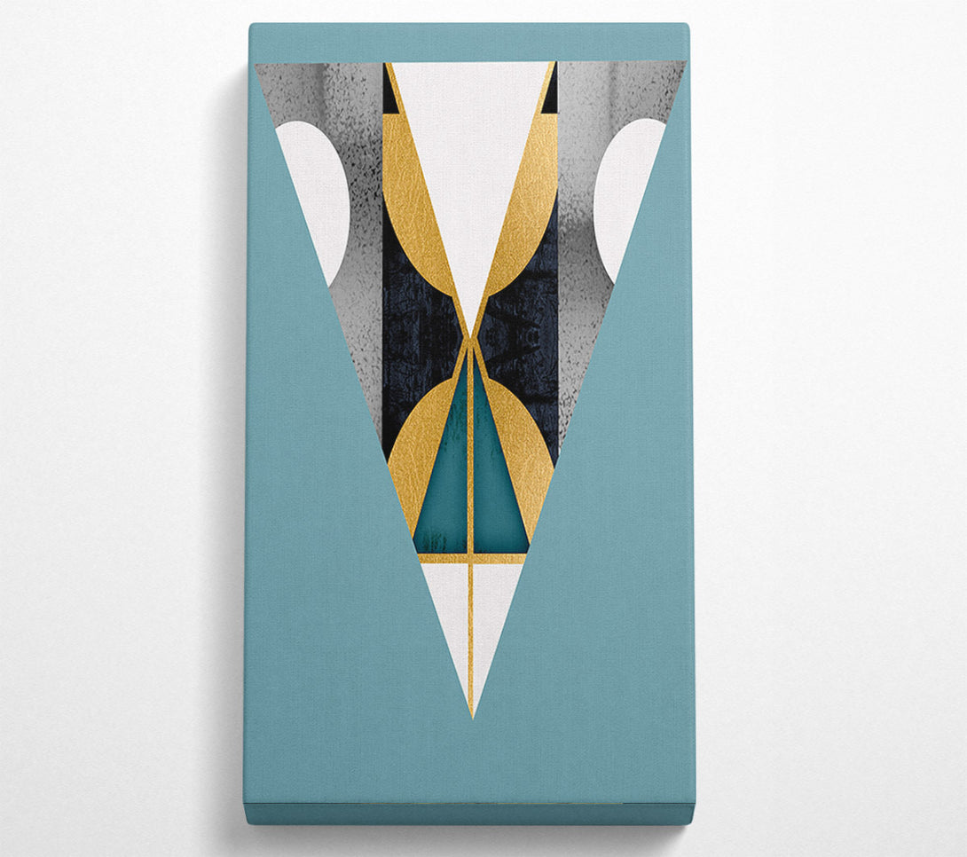  A Canvas Print of Abstract Triangle And Shapes Canvas Art