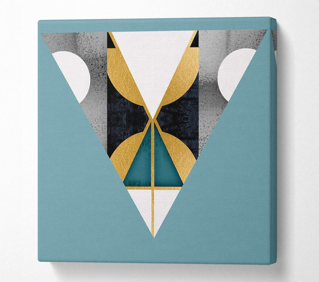  A Canvas Print of Abstract Triangle And Shapes Canvas Art