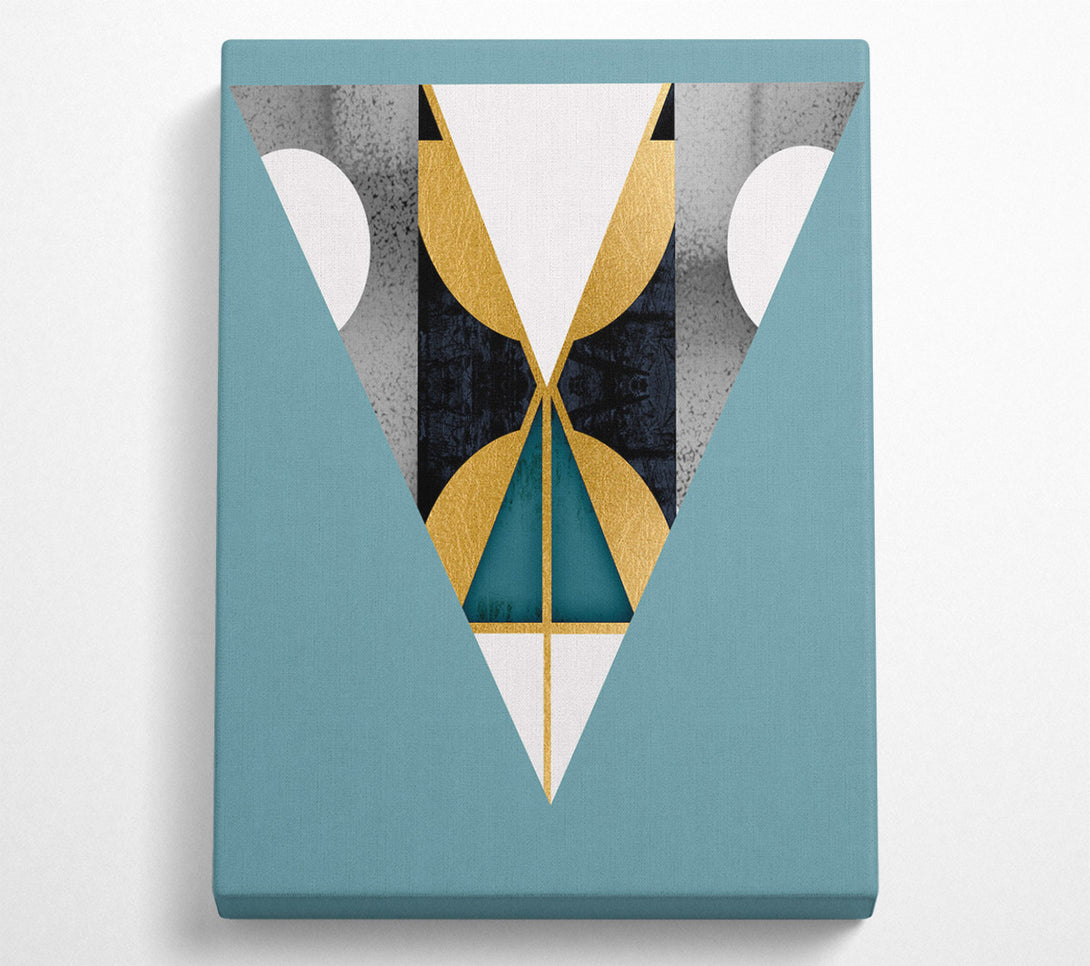  A Canvas Print of Abstract Triangle And Shapes Canvas Art