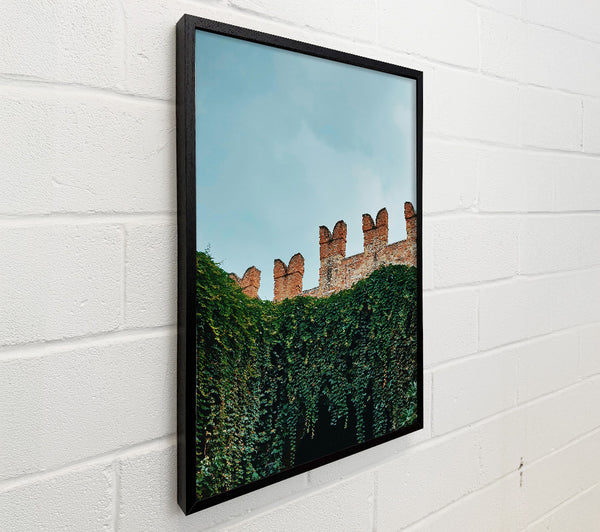 Emerald Brick Wall
