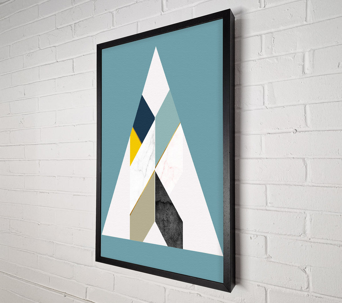  A Canvas Print of Abstract Triangle Shapes Canvas Art