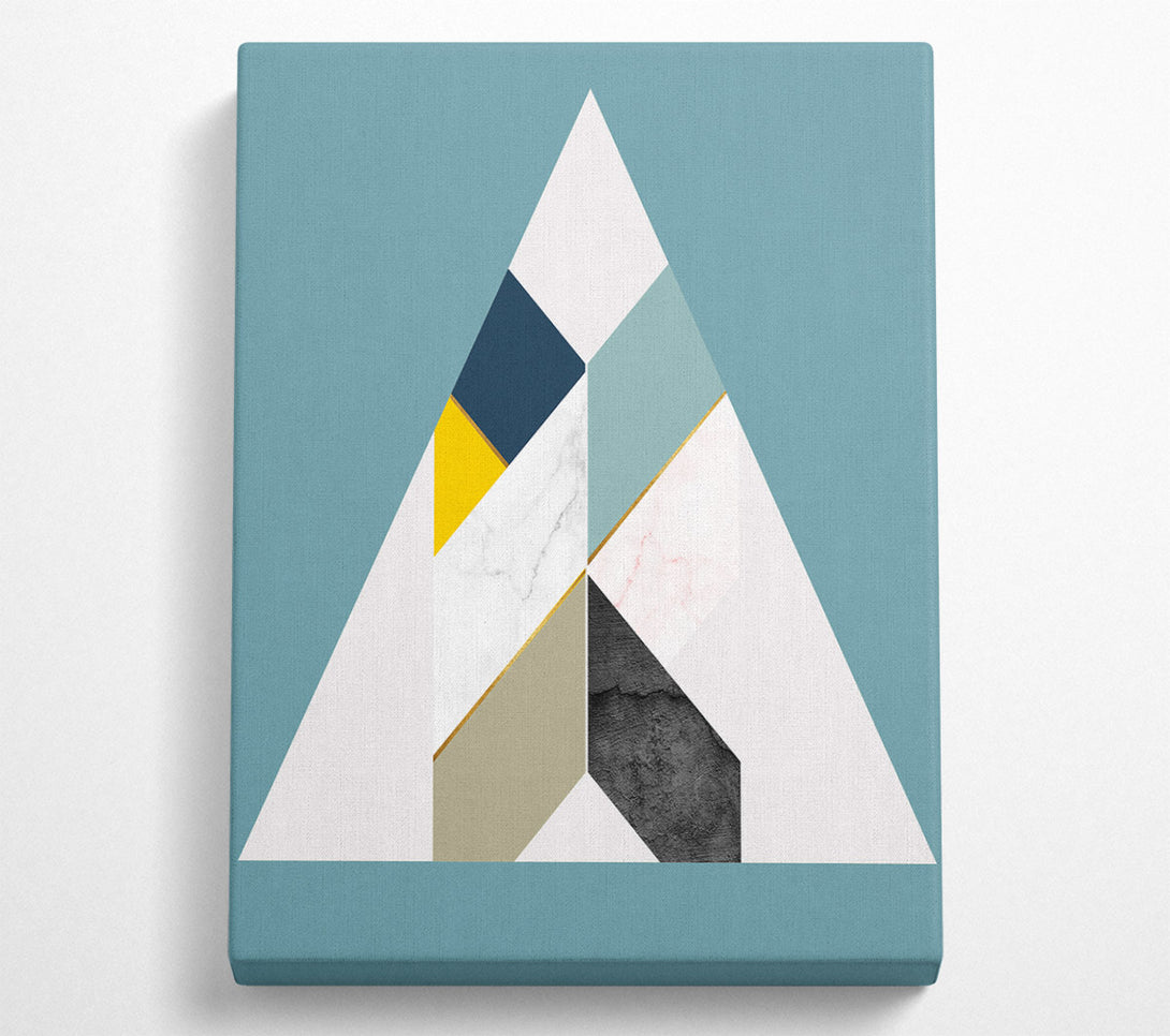  A Canvas Print of Abstract Triangle Shapes Canvas Art