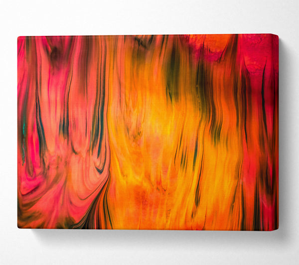  A Canvas Print of Crimson Fire Flow Canvas Print