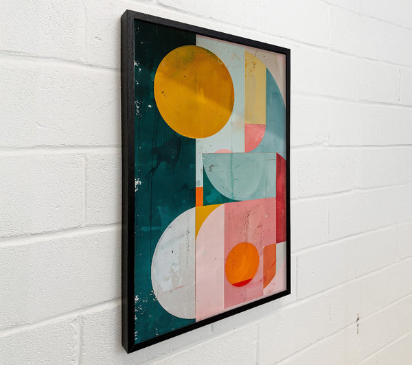 Pink Geometric Circles