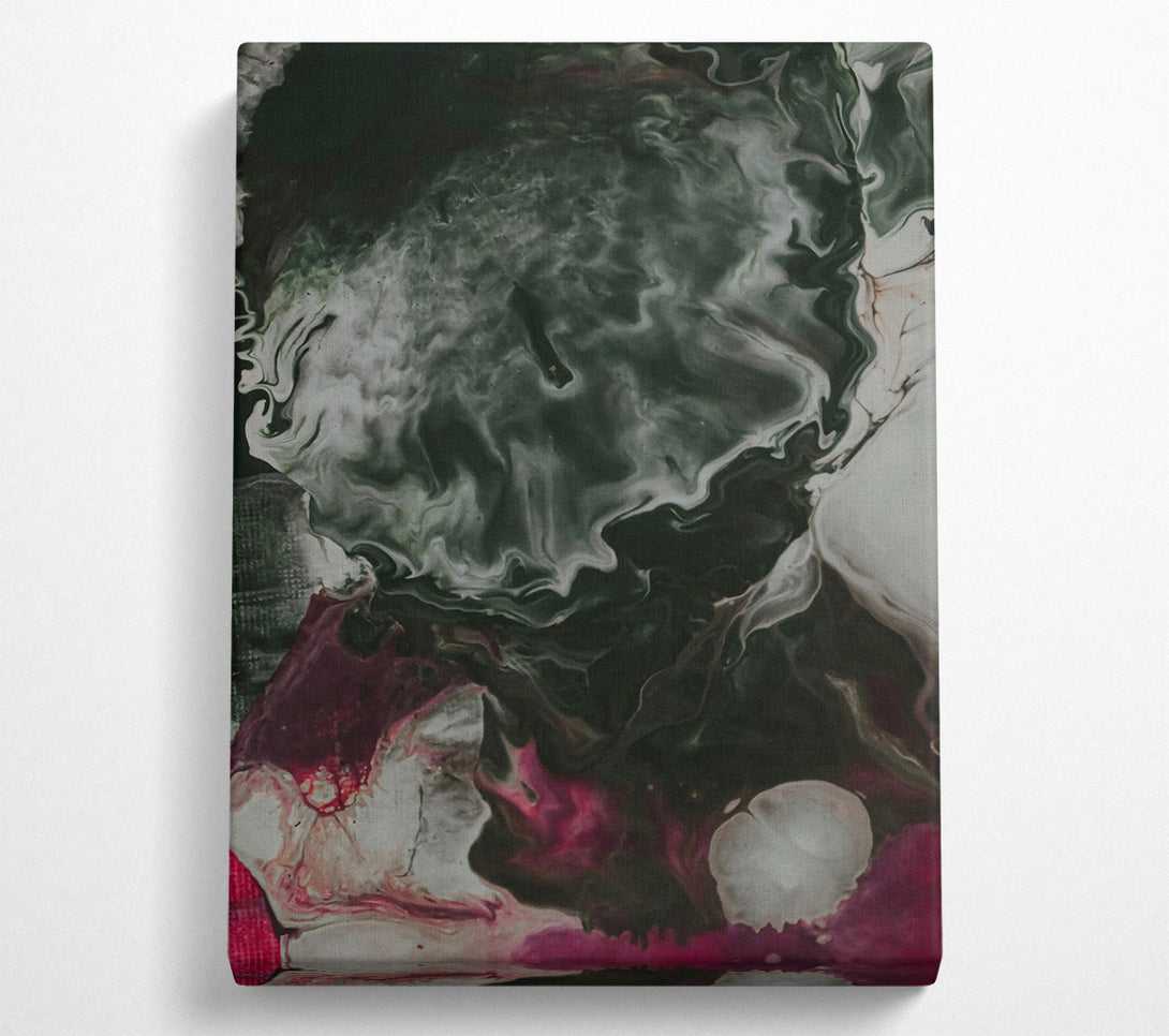  A Canvas Print of Emerald Swirls And Hues Canvas Wall Art