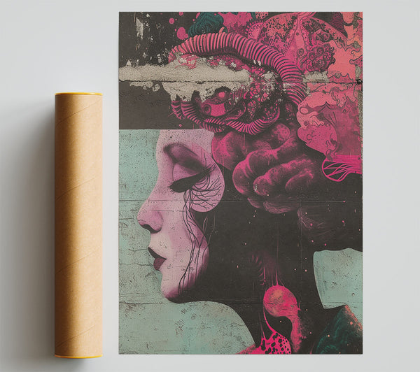 Abstract Woman Vapour Giclee Print