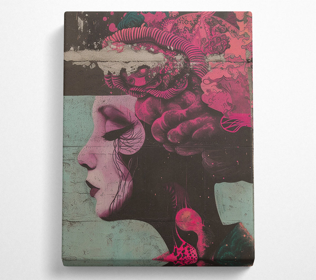  A Canvas Print of Abstract Woman Vapour Canvas Wall Art