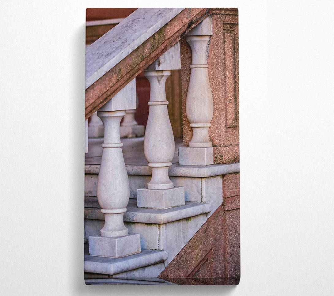  A Canvas Print of White Marble Stairway Canvas Wall Art