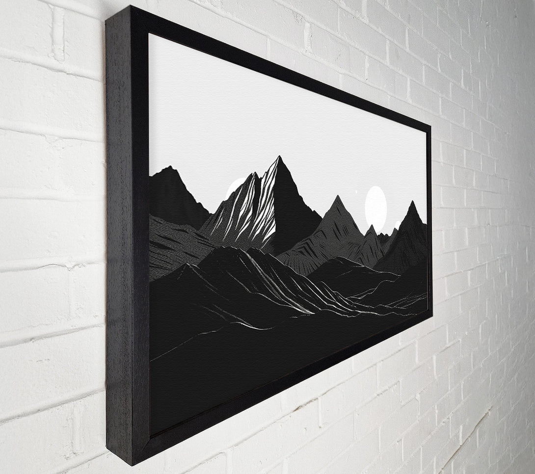  A Canvas Print of Black Mountain Horizon Canvas Print