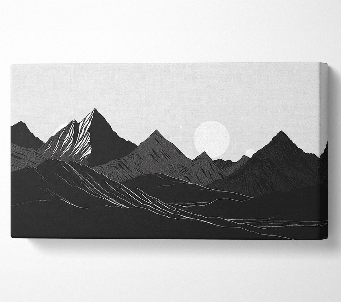  A Canvas Print of Black Mountain Horizon Canvas Print