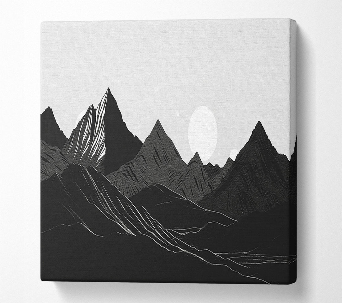  A Canvas Print of Black Mountain Horizon Canvas Print