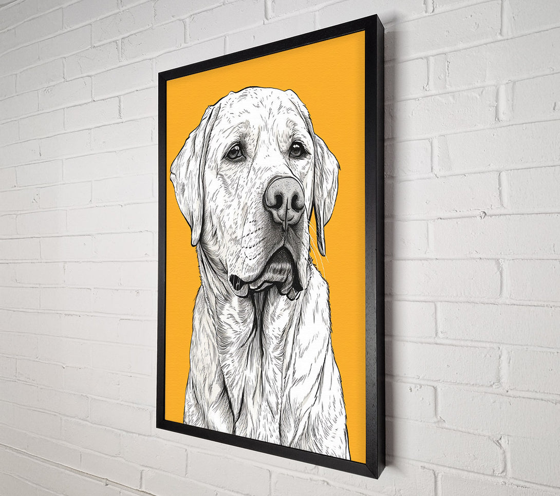  A Canvas Print of Golden Furry Friend Canvas Print