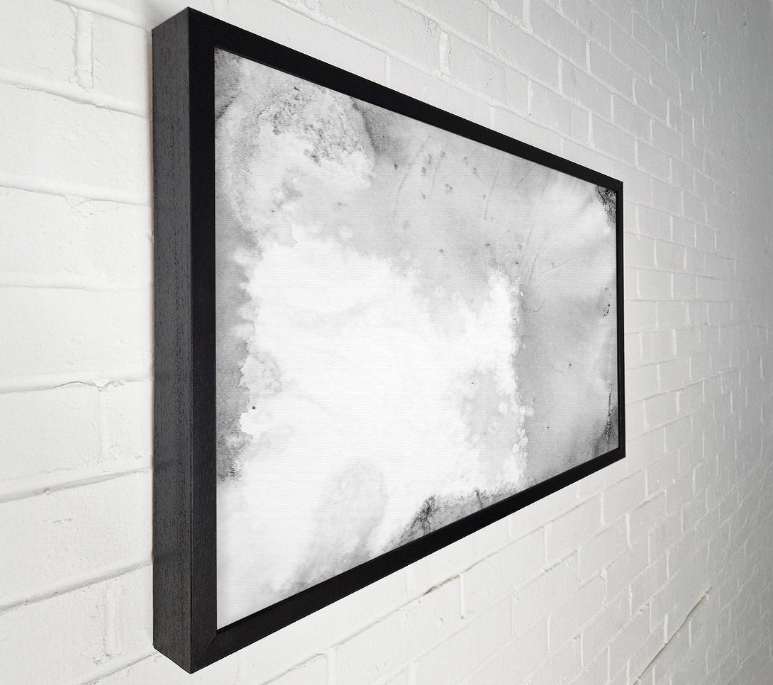  A Canvas Print of Silver Ink Splatters Canvas Art