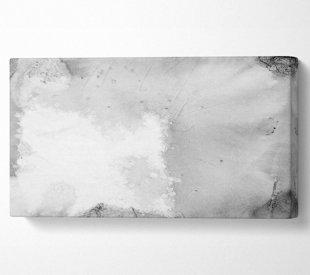  A Canvas Print of Silver Ink Splatters Canvas Art