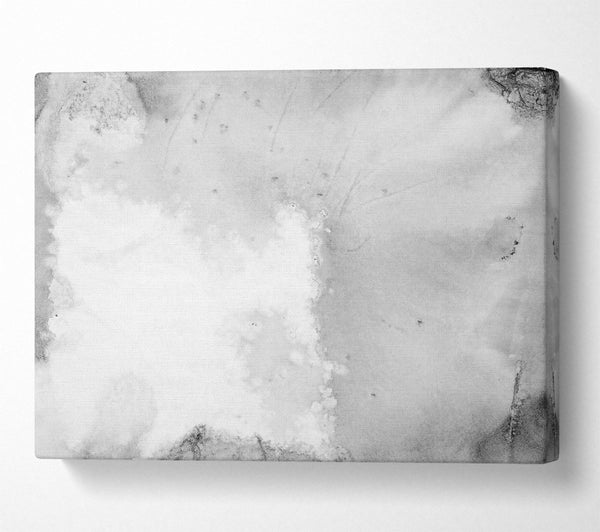  A Canvas Print of Silver Ink Splatters Canvas Art
