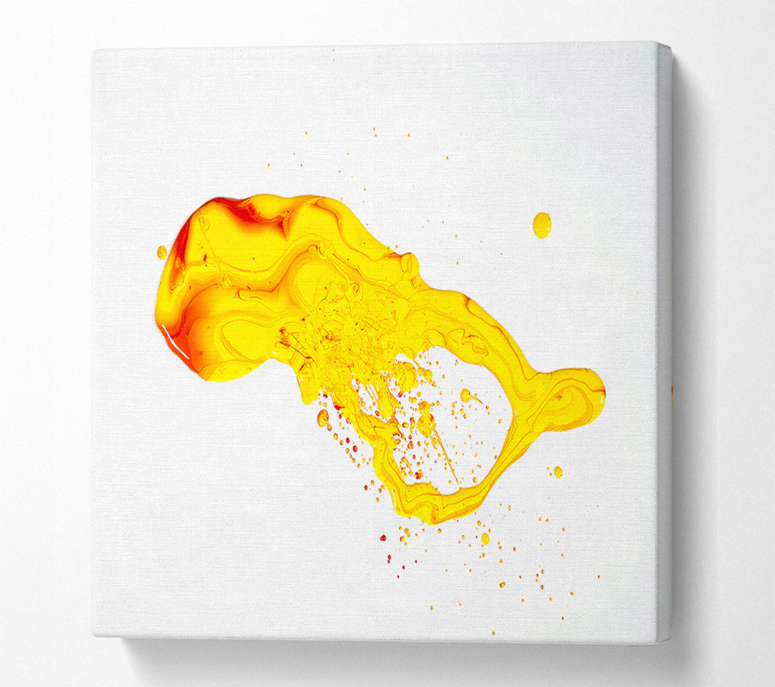  A Canvas Print of Golden Liquid Explosion Canvas Art