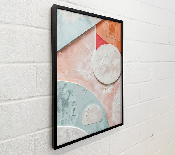 Pale Pink Abstract Shapes