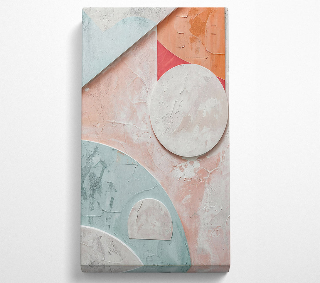  A Canvas Print of Pale Pink Abstract Shapes Canvas Print