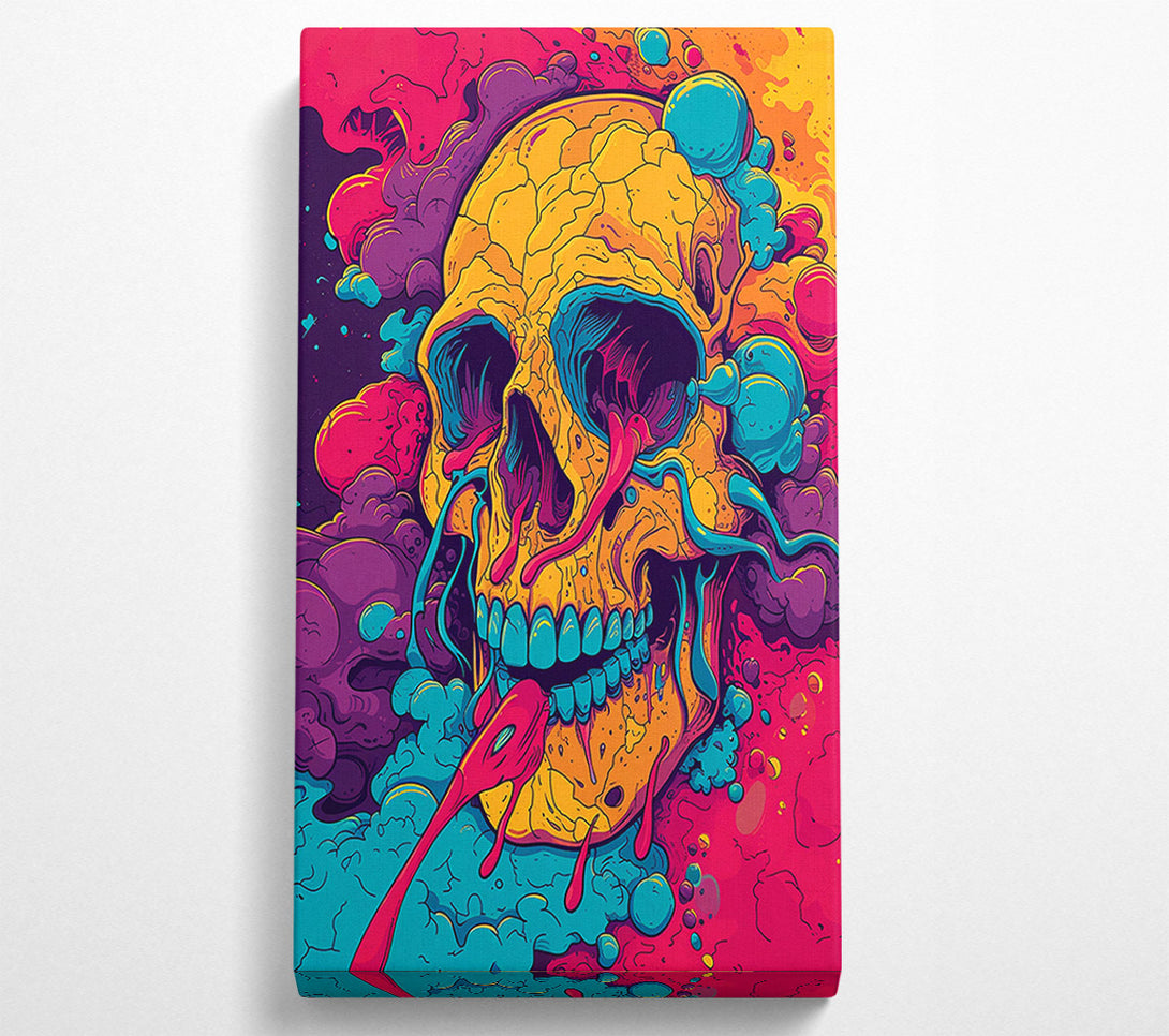  A Canvas Print of Acid Skull Canvas Print