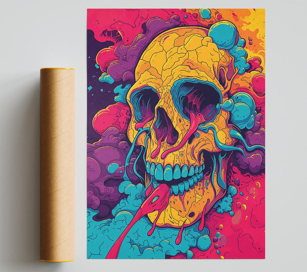 Acid Skull Giclee Print