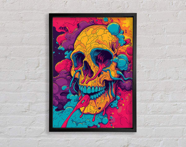 Acid Skull Framed Print