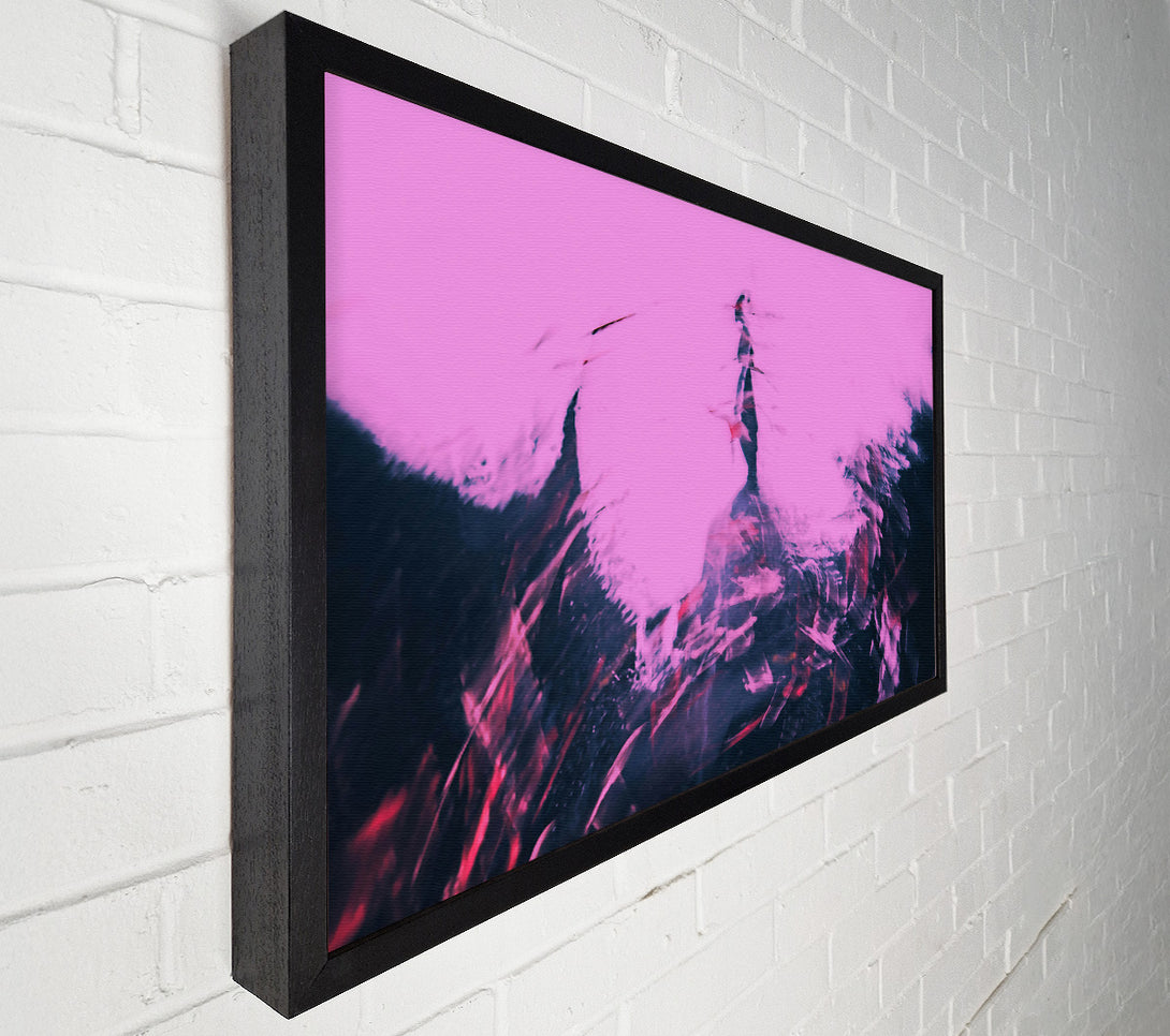  A Canvas Print of Pink Horizon'S Embrace Canvas Art