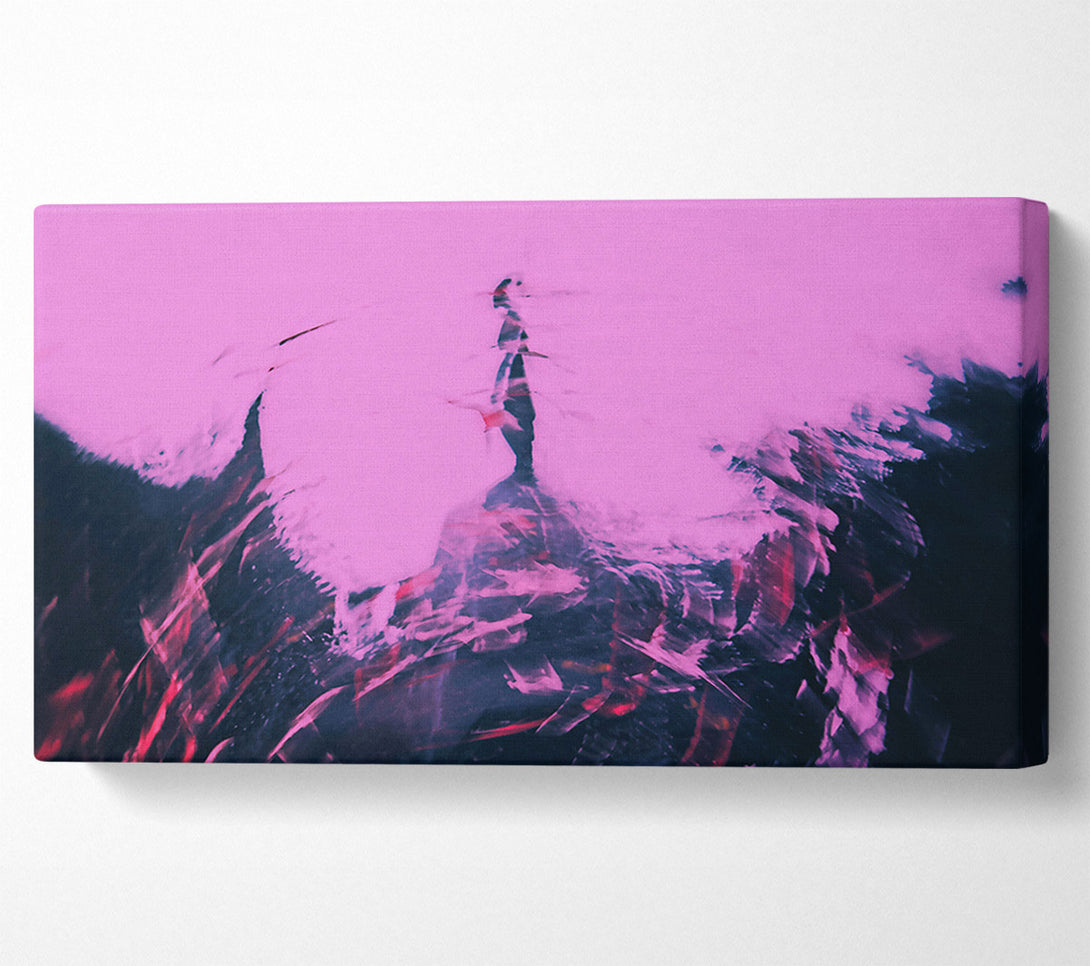 A Canvas Print of Pink Horizon'S Embrace Canvas Art