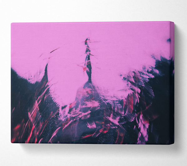  A Canvas Print of Pink Horizon'S Embrace Canvas Art