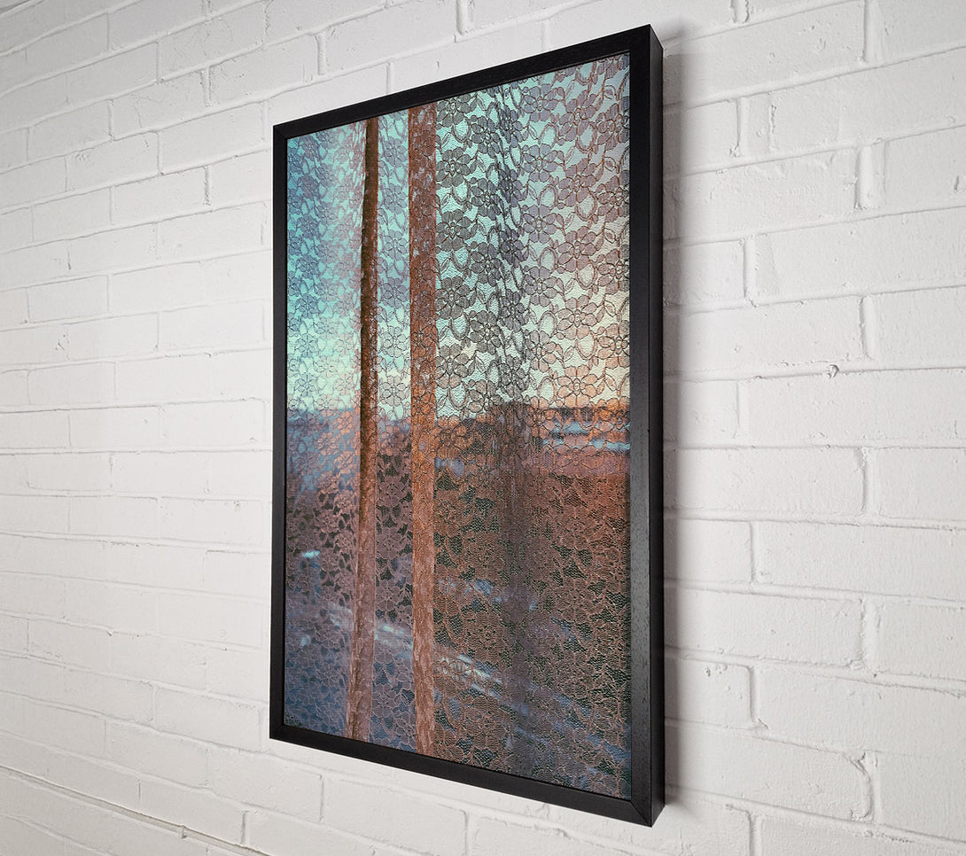  A Canvas Print of The Dusty Rose Curtain Canvas Wall Art